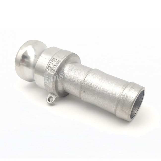 Conexion Rapida sanitario de acero inoxidable tipo E X Conector de manguera 