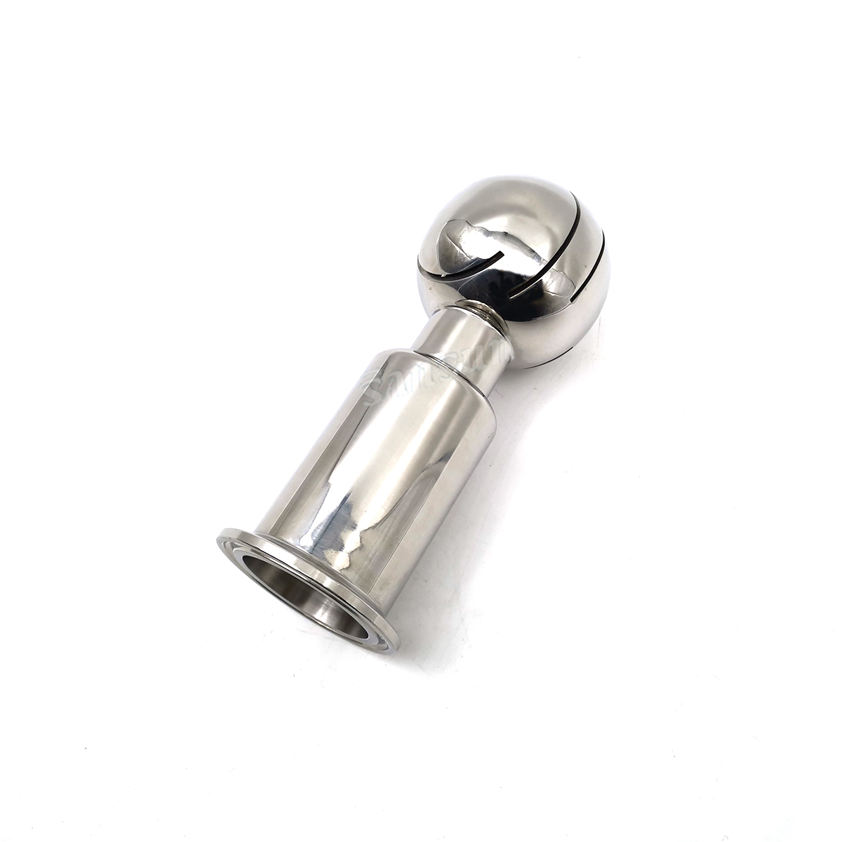 Bola de pulverización rotativa de tres abrazaderas de acero inoxidable para tanque