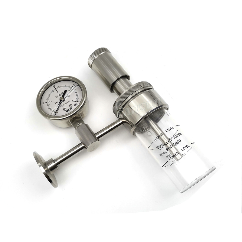 Válvula de desbordamiento de seguridad sanitaria Prv Tri Clamp Taponamiento