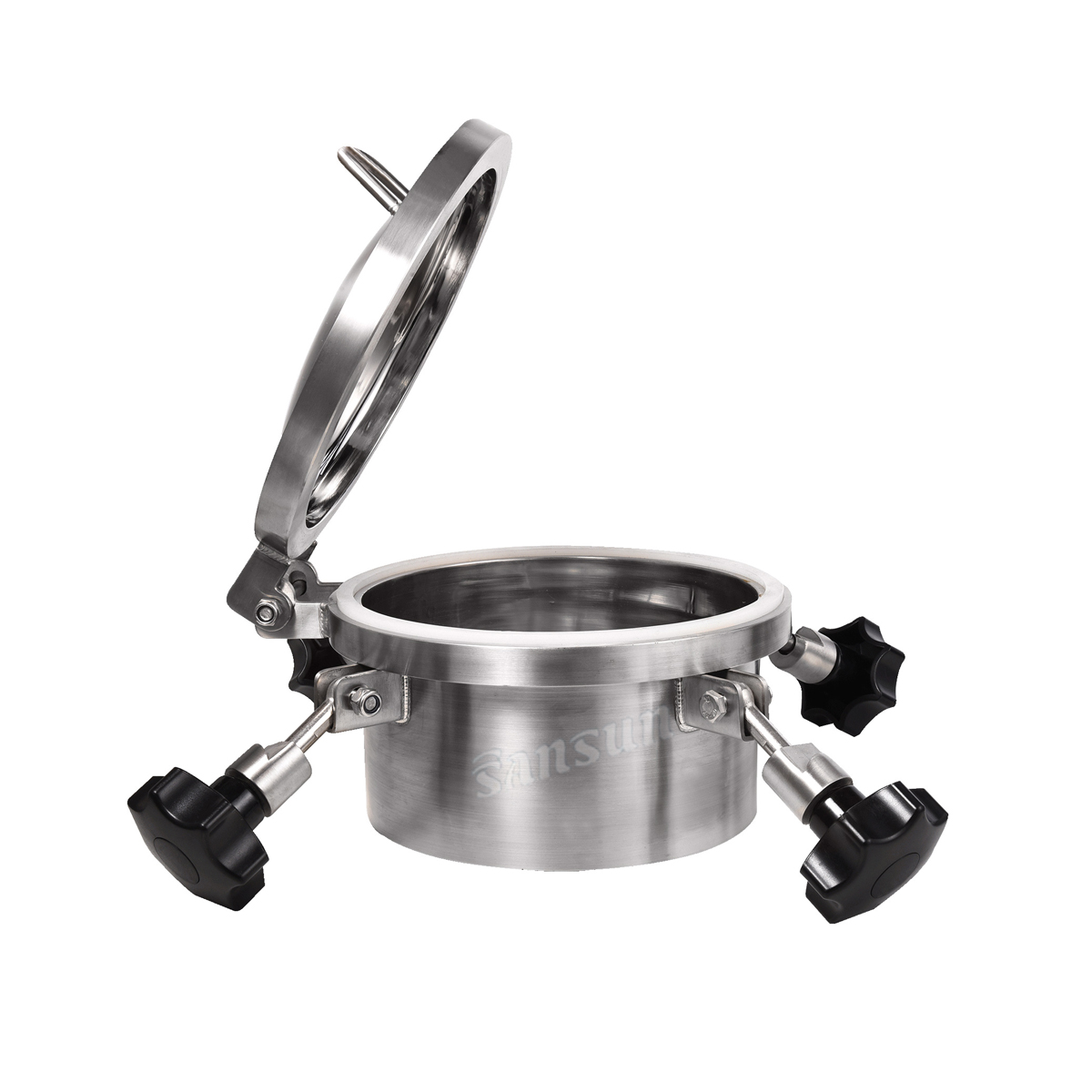 Presión sanitaria de acero inoxidable Tapa de registro redonda para tanque