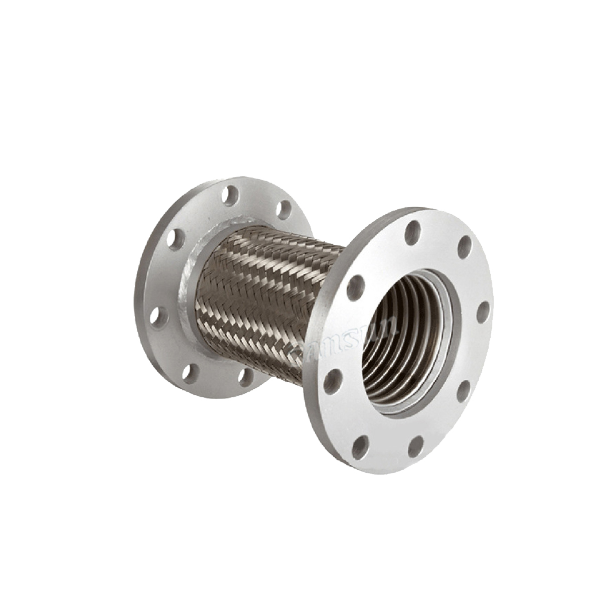 Tubo de manguera de metal con brida flexible trenzada de acero inoxidable sanitario